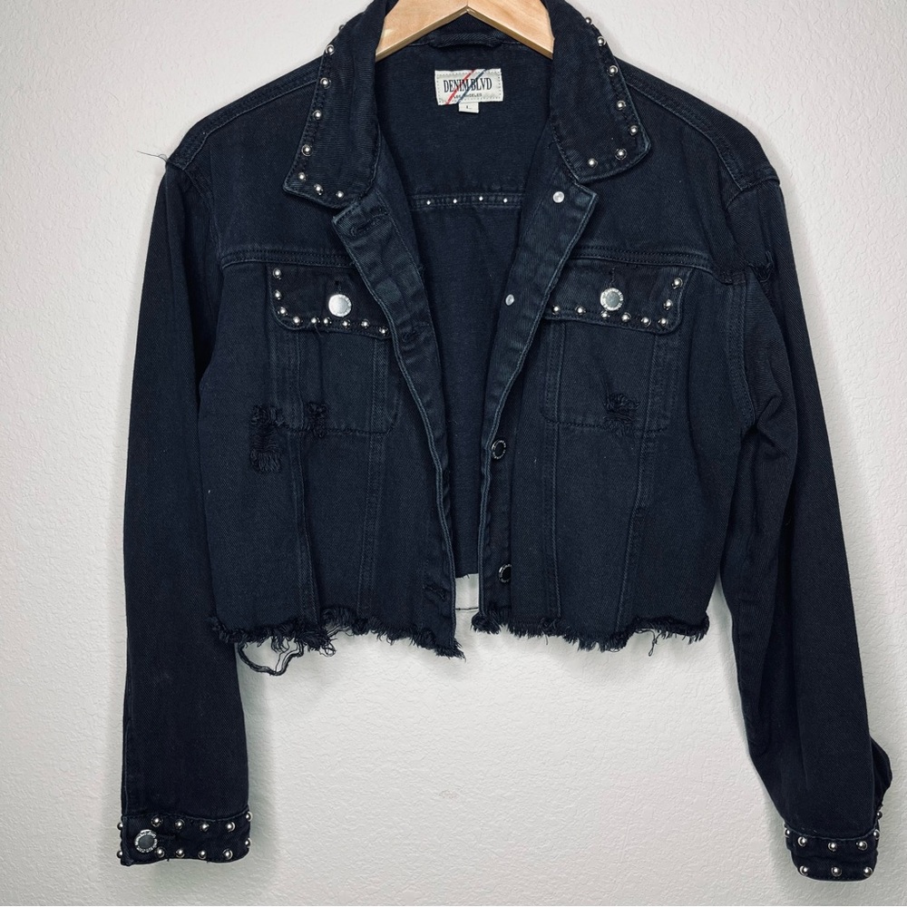 Denim BLVD Black Jean Jacket